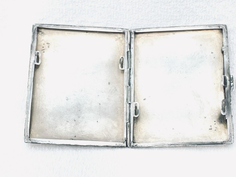 ART DECO AUSTRO-HUNGARIAN SILVER CIGARETTE CASE. - Bucharest Town Mark.