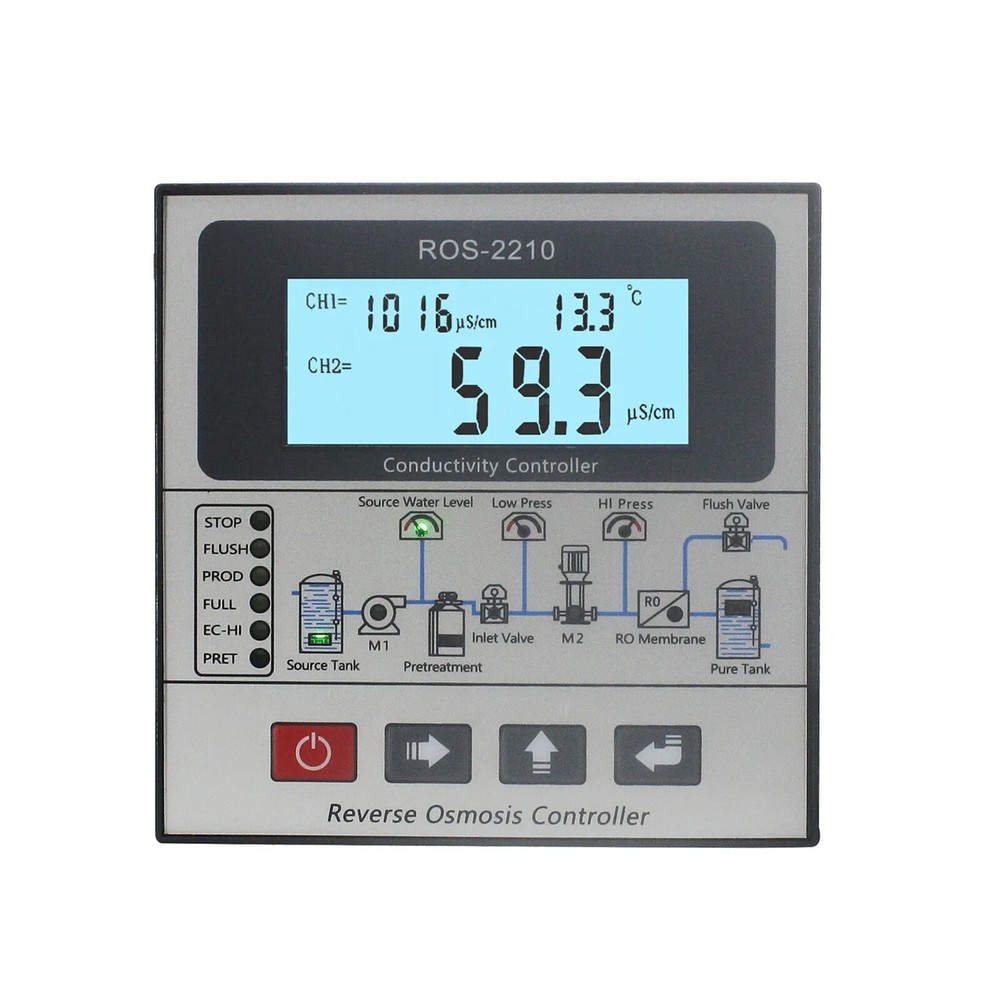 RO Reverse Osmosis System TDS Conductivity Controller Control Panel Online