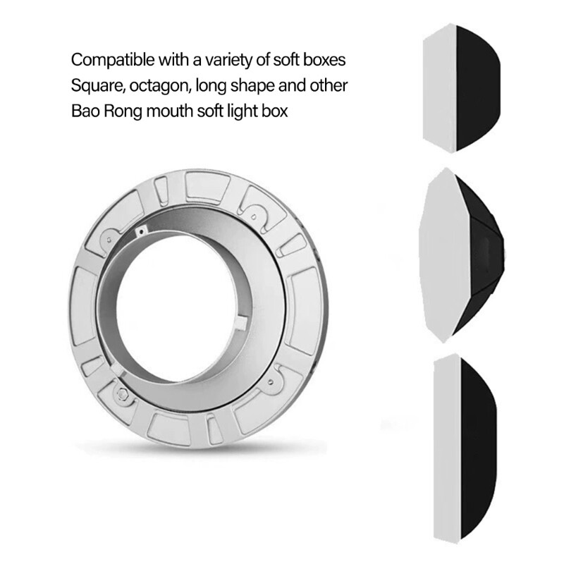 Sturdy Lightweight Bowen Mount for Flashes Frequent Light Modifications
