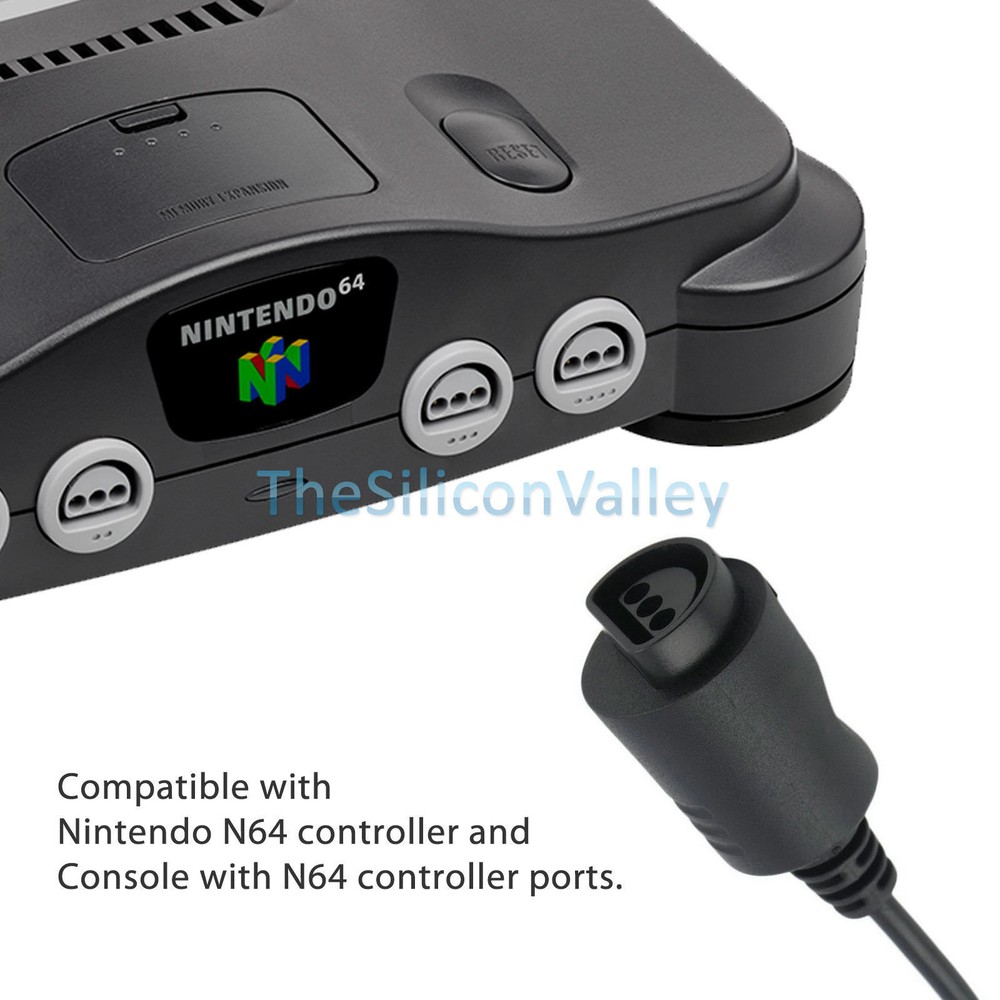 4 Pack 6FT N64 Controller Extension Cable N64 Gamepad Cord for 64 Controller