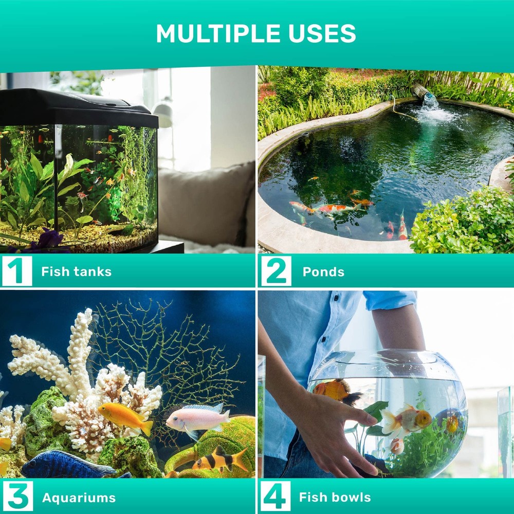 9-in-1 Aquarium Test Strips - Quick Accurate Water Testing for Fish Tanks
