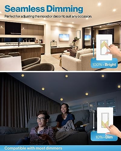 Sunco 6 Pack BR30 Light Bulbs LED, Recessed 6 Count (Pack of 1) White - 4000k