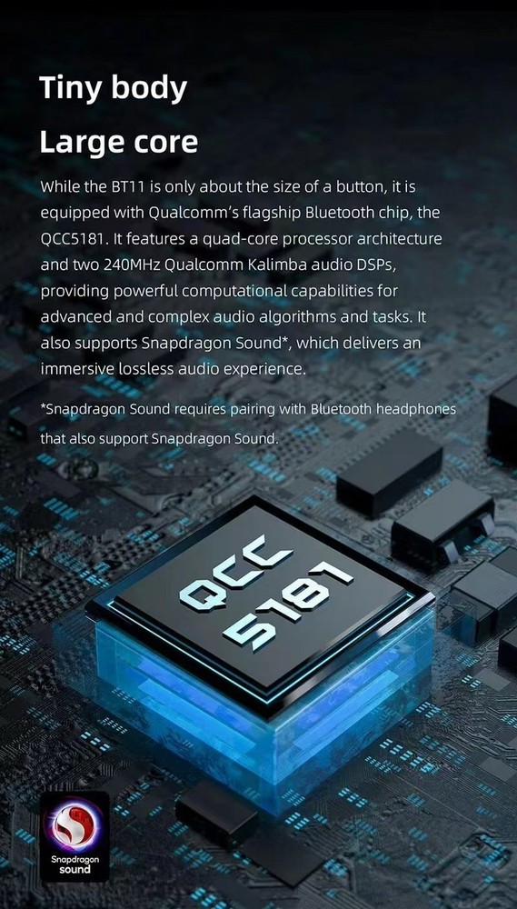 FiiO BT11 USB C Bluetooth 5.4 Transmitter Audio Adapter QCC5181 LDAC aptX