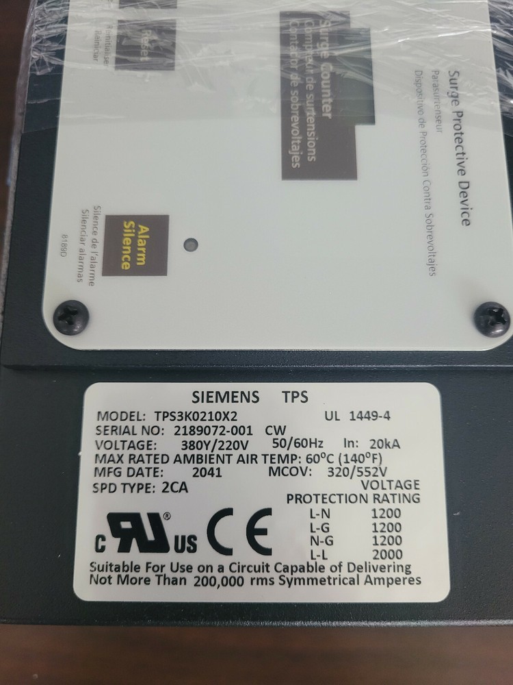 Siemens TPS Model: TPS3K0210X2