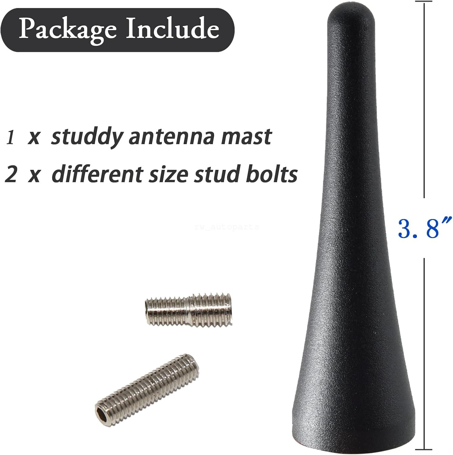 For 2010-2014 Ford Mustang 3.8 inch AM/FM Radio Stubby Aerial Short Antenna Mast