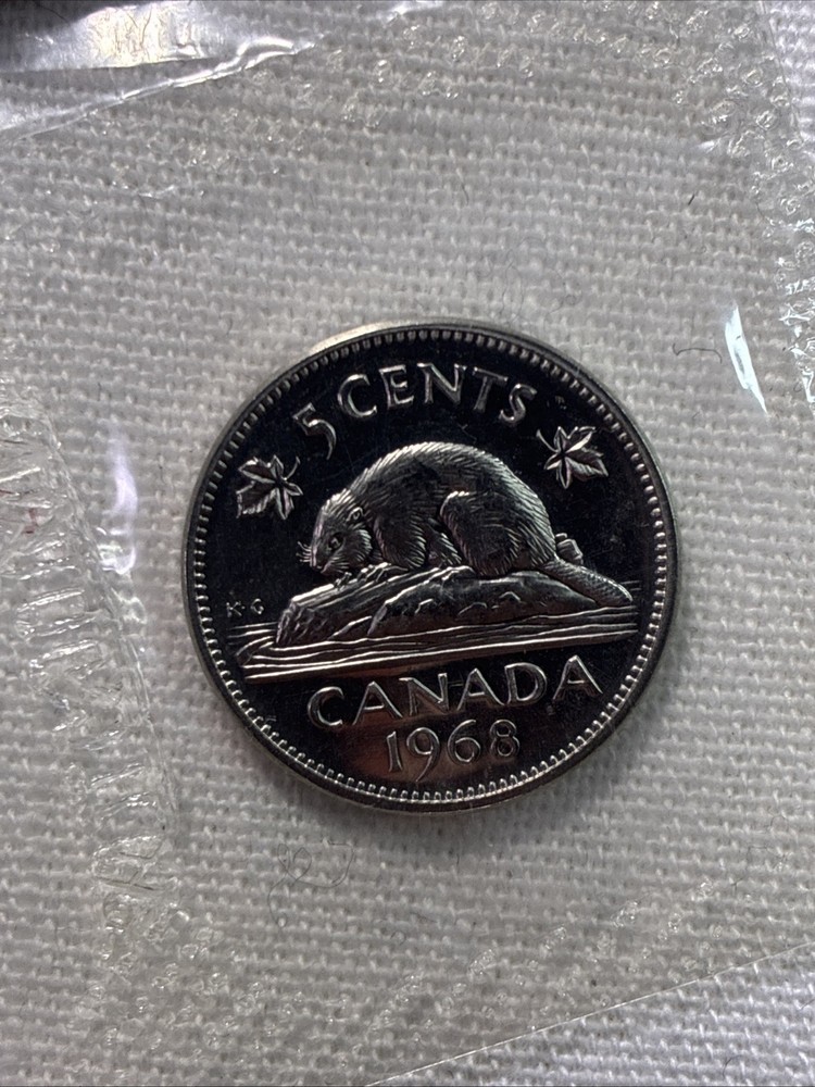 1968 Canada 6-Coin Uncirculated Mint Set - Gem UNC Condition with Envelope