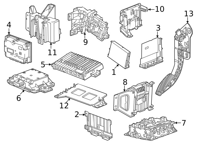 Genuine GM Control Module Bracket 85077131