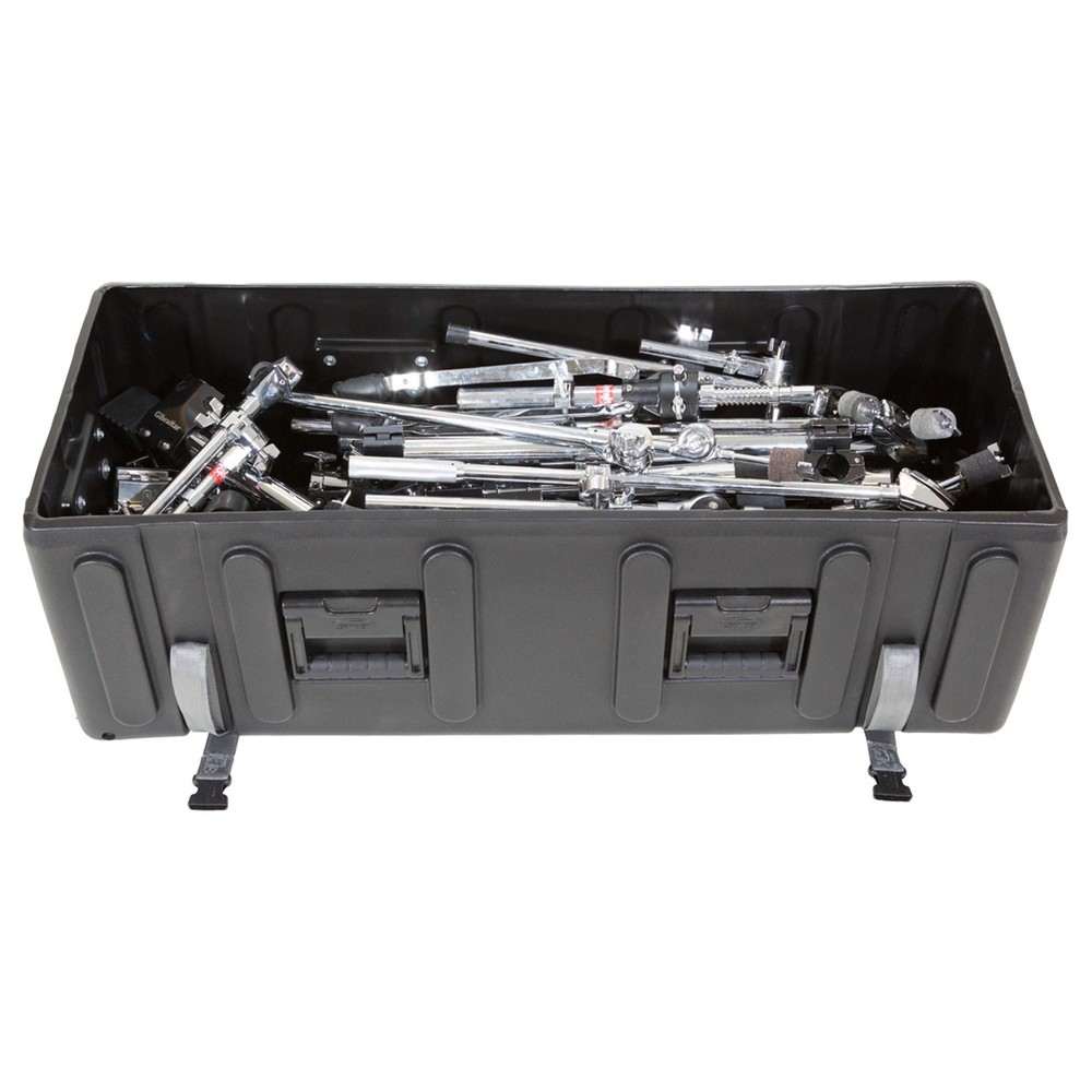 SKB Drum Hardware Case with Wheels, Durable Polyethylene Mobile Storage, Black