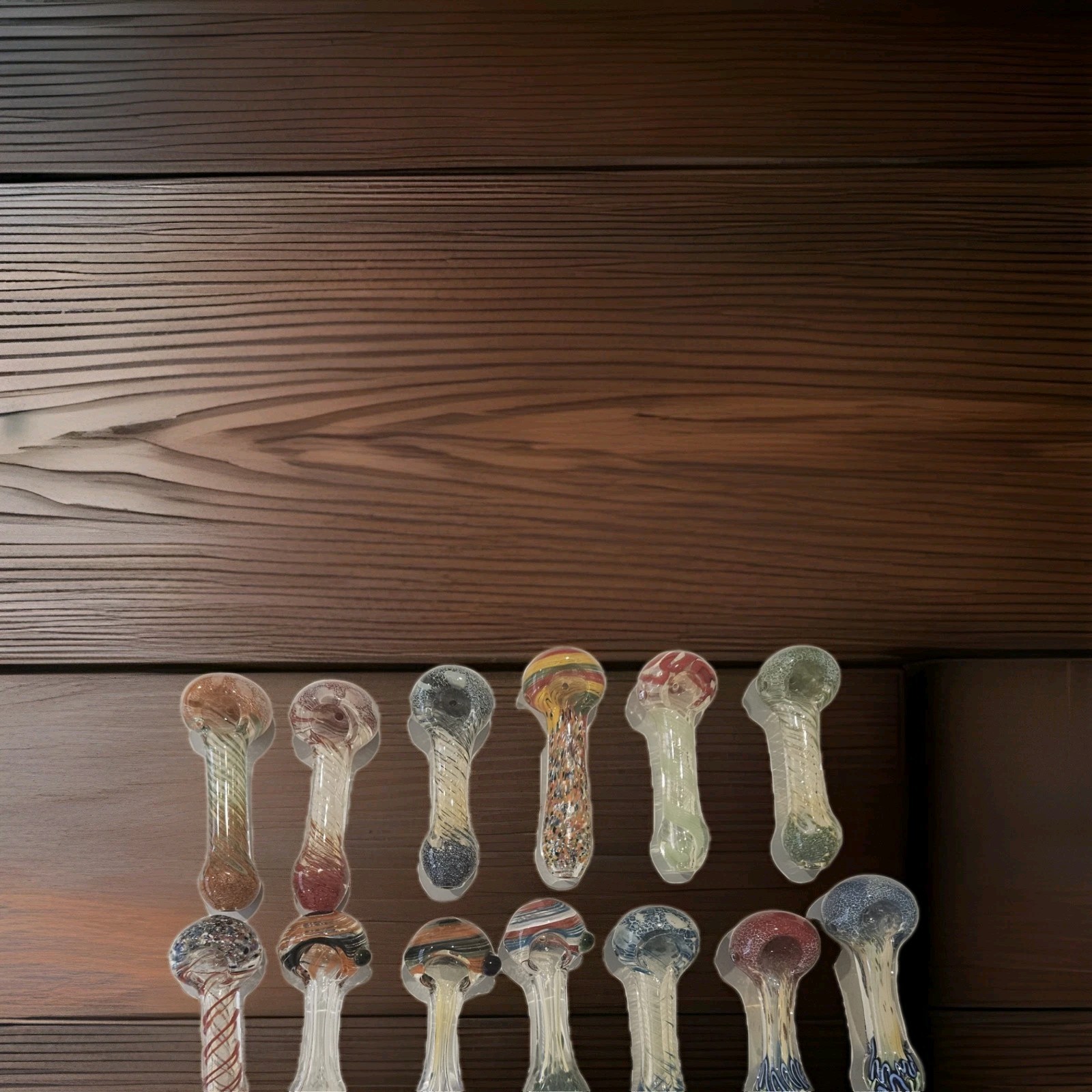 6 PACK 3” 3.5 To 4“INCHTobacco Smoking THICK HEAVY Glass Hand Pipe