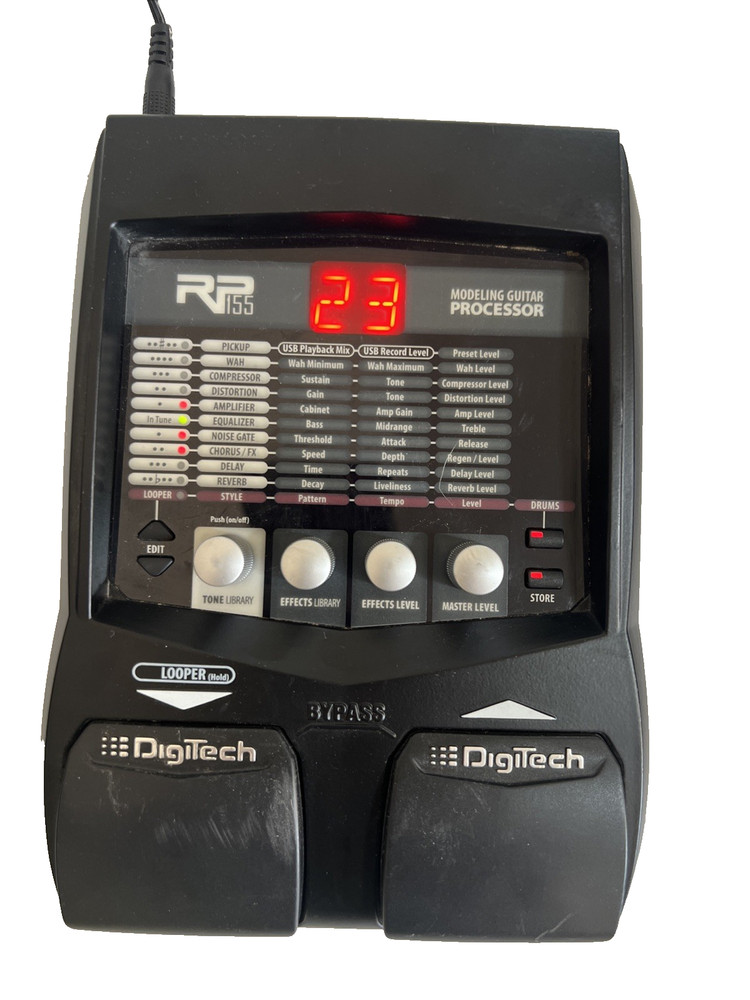 Digitech RP155V Guitar Multi Effects Processor Working Used No Adapter