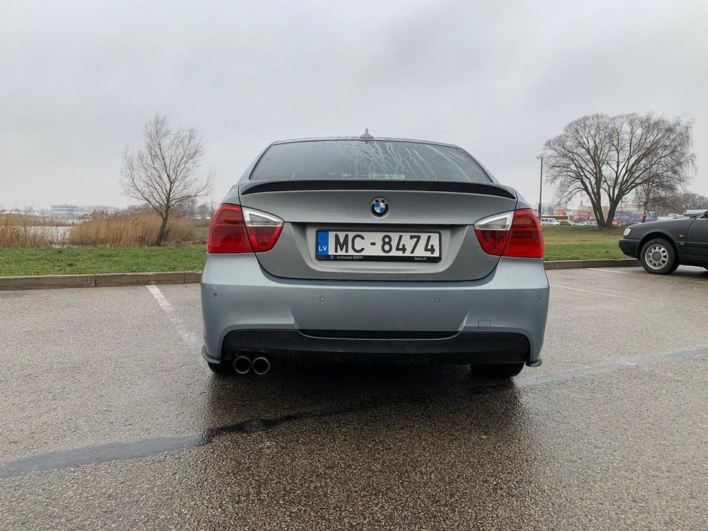 For 3 E90 E91 M Sport Rear bumper Side Splitters flaps ABS Gloss