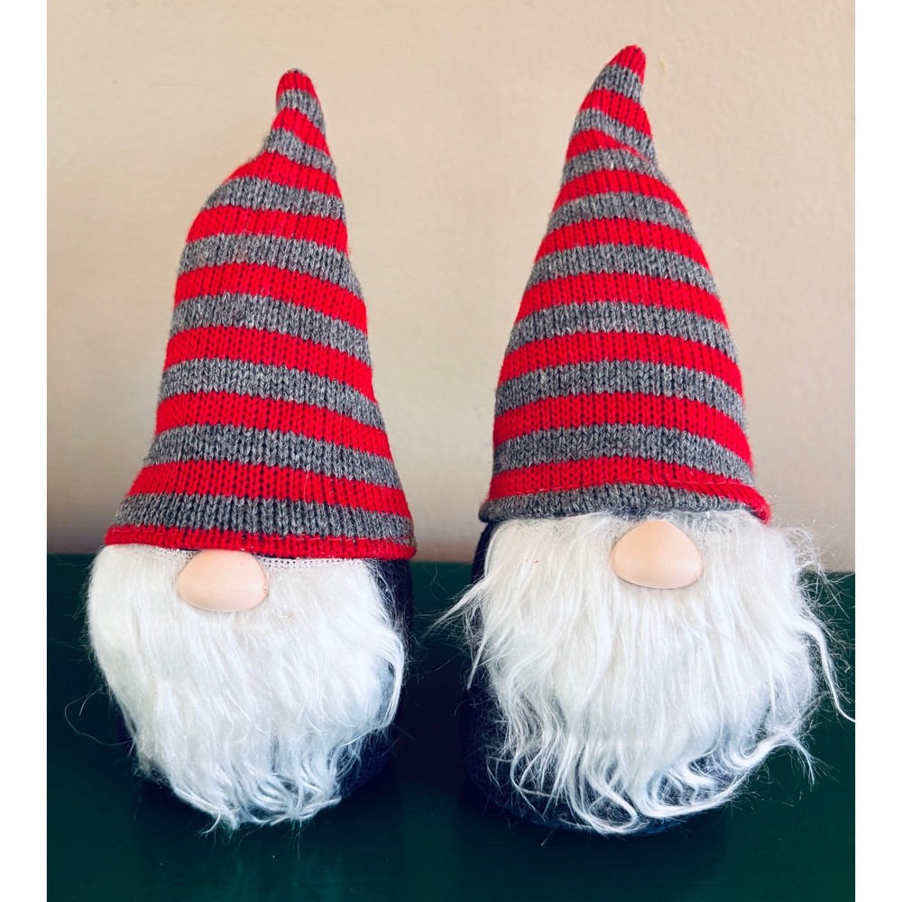 (2) Gnome Shelf Sitters or Hang - 8” tall - Bean Bag bottoms