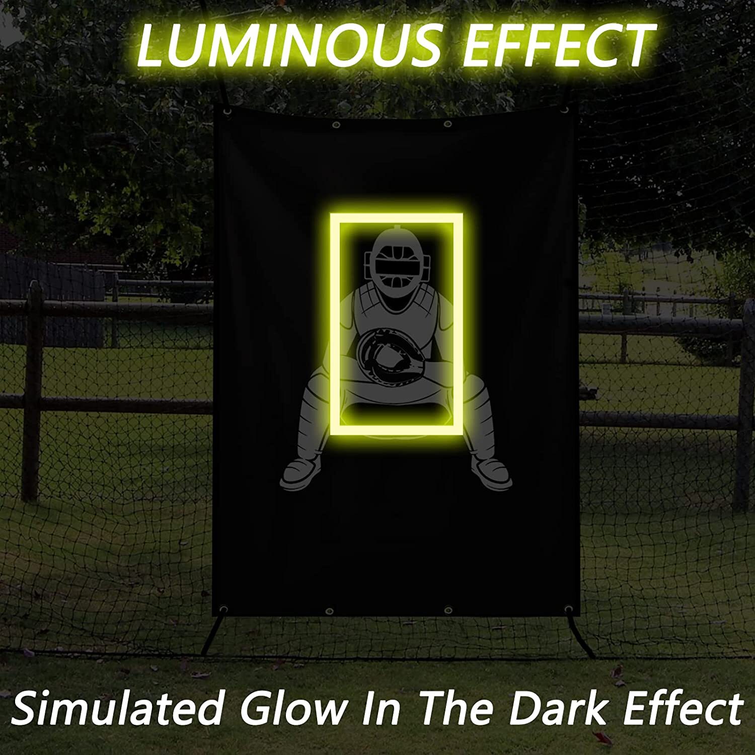 4ftx 6ft Backstop Net for Foot Baseball Softball Pitcher Training Aid Practice