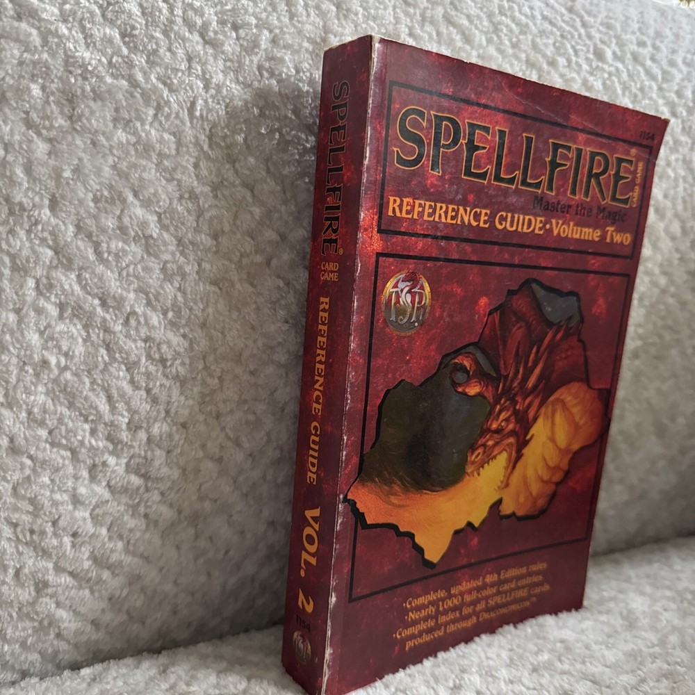 AD&D SPELLFIRE REFERENCE GUIDE Vol 2 Master The Magic Card Game 1154 TSR 1996