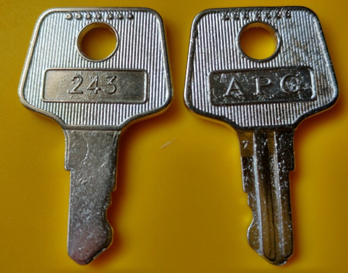 APG Vasario 243 Cash Drawer Key Pair Fits Square, Revel, Toast, HP, NCR & More