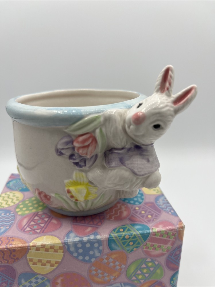 Ceramic Bunny Holder Free Ship