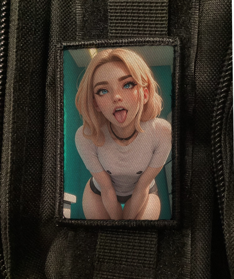 Cookie Scream Moster Patch Meme Sew on [sub]