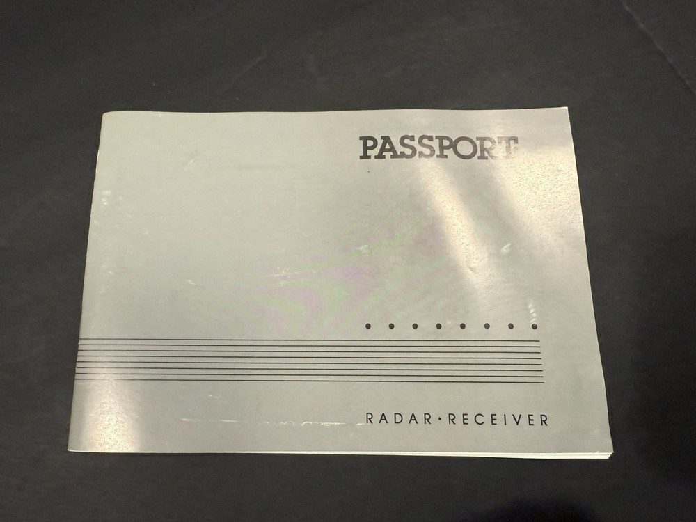 Passport Radar Receiver Instructions