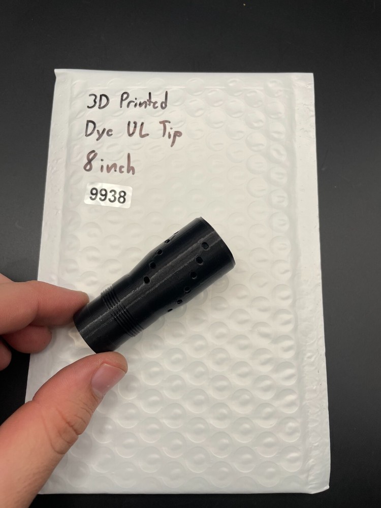 3D Printed Dye UL Tip 8 Inch