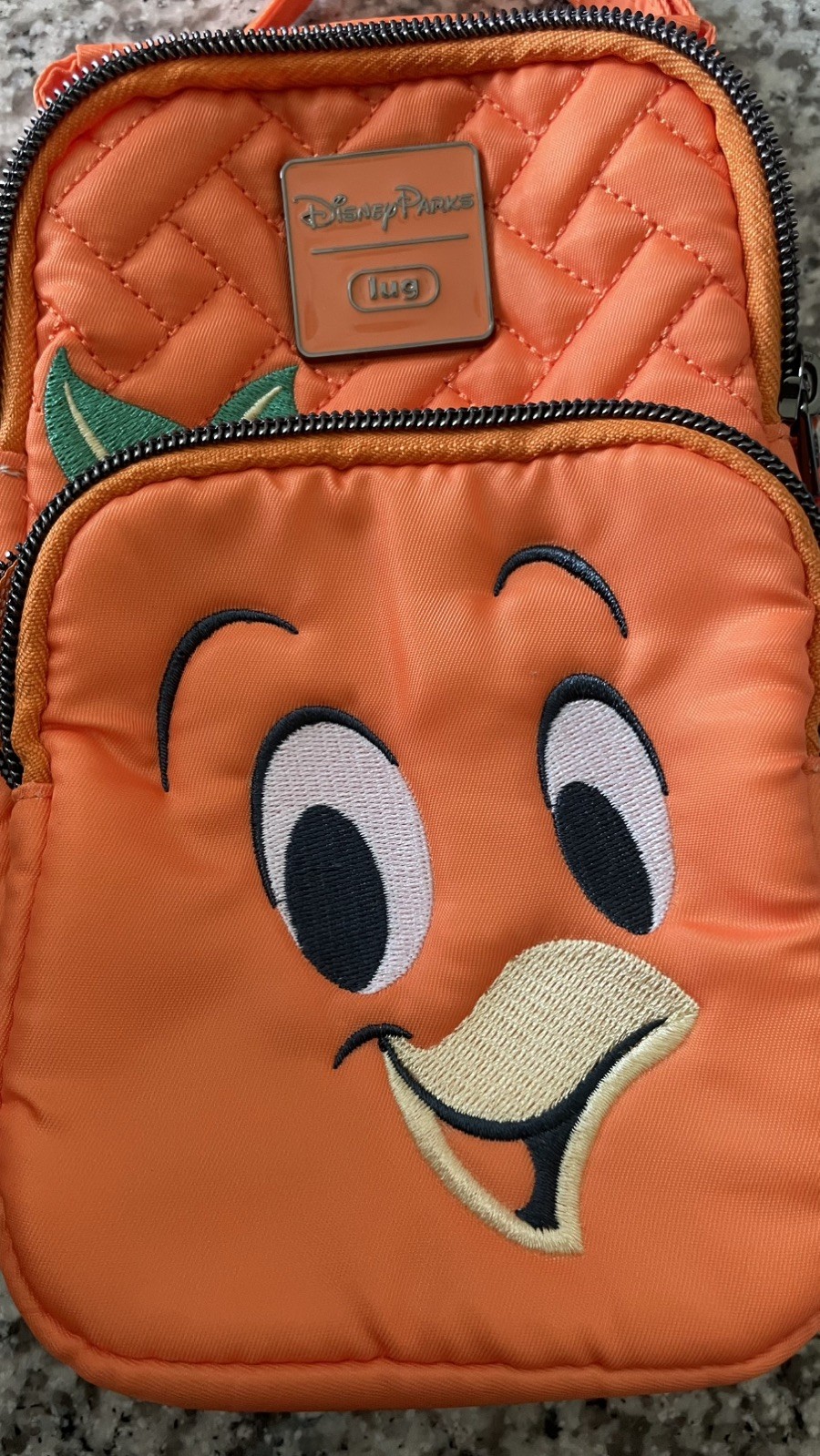 Disney Parks Epcot Flower Garden 2024 Orange Bird Lug Mini Skeeter Crossbody Bag
