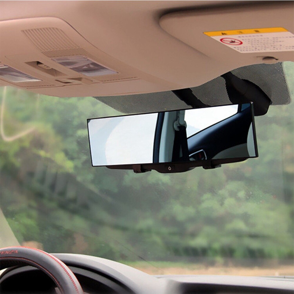 Rear View Mirror, 12 Inch Panoramic Rearview Mirror, Interior Clip-On Wide Angle