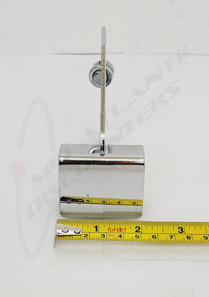2 SSW 3" Chrome Dimensional Hangrail Bracket for Rectangular Slotted Standards