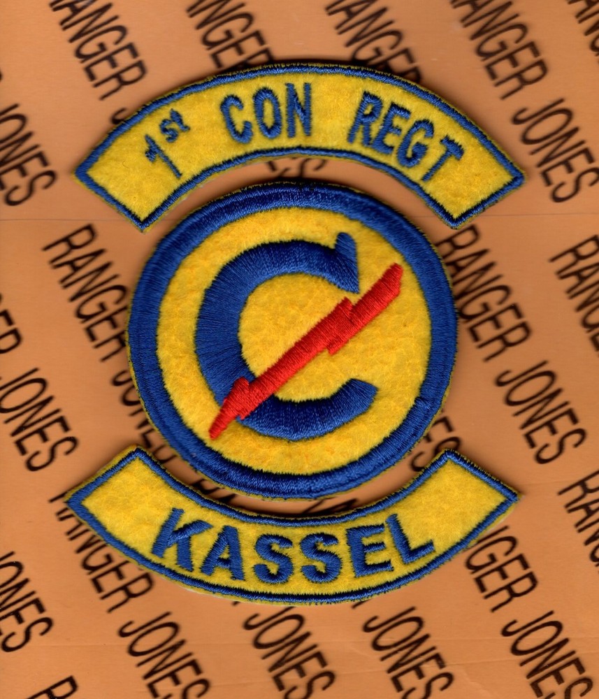 US Army 1st Constabulary Regiment KASSEL Germany patch tab set
