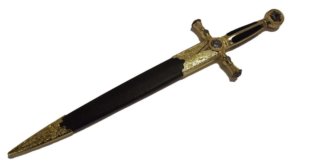 NEW Masonic Dagger Templar Knight Freemasonry Dagger (KE4915RD-1)