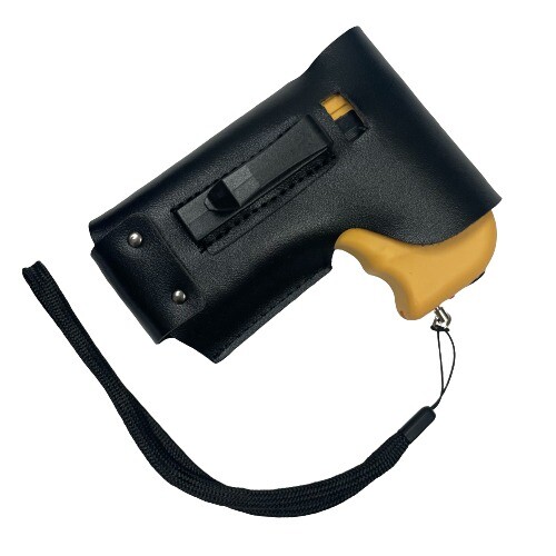 DEFENDER 10 MV Rechargeable Pistol Grip STUN GUN w/ LED Light & Holster YELLOW
