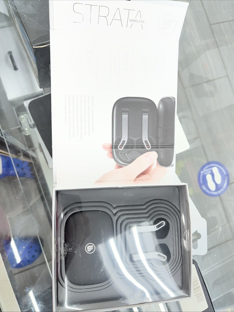 Strata Wireless Earbuds (New In Box) True Wireless With Charging Case.