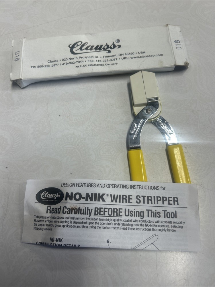 Clauss No-nik Wire Strippers 018