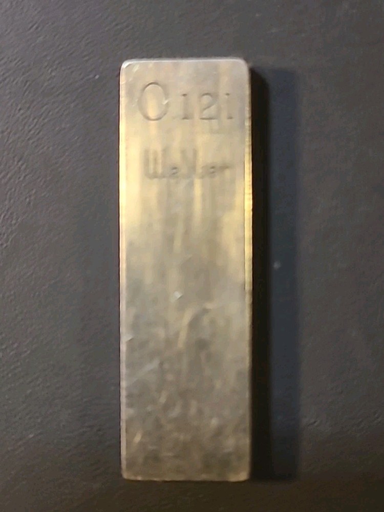 0.121 Webber Starrett Rectangular Steel Gage Gauge Block.