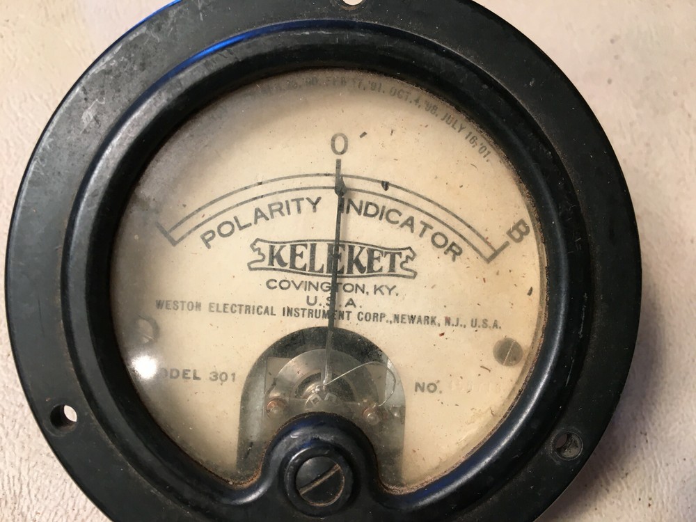 Weston Keleket Model 301 Polarity Indicator Meter