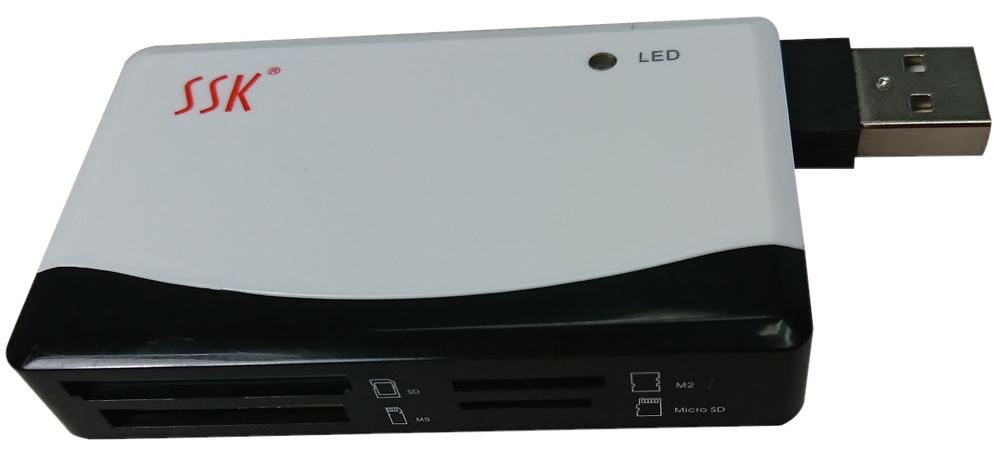 All-in-1 SSK SCR Compact Flash Multi Memory Card Reader CF Adapter MicroSD MS XD