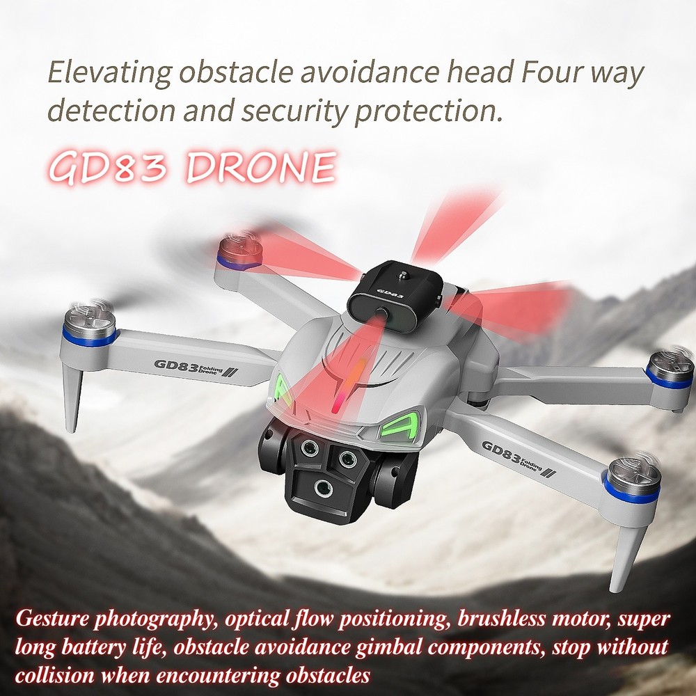 Foldable Quadcopter Drone | Brushless Motors, Large Display Remote Control