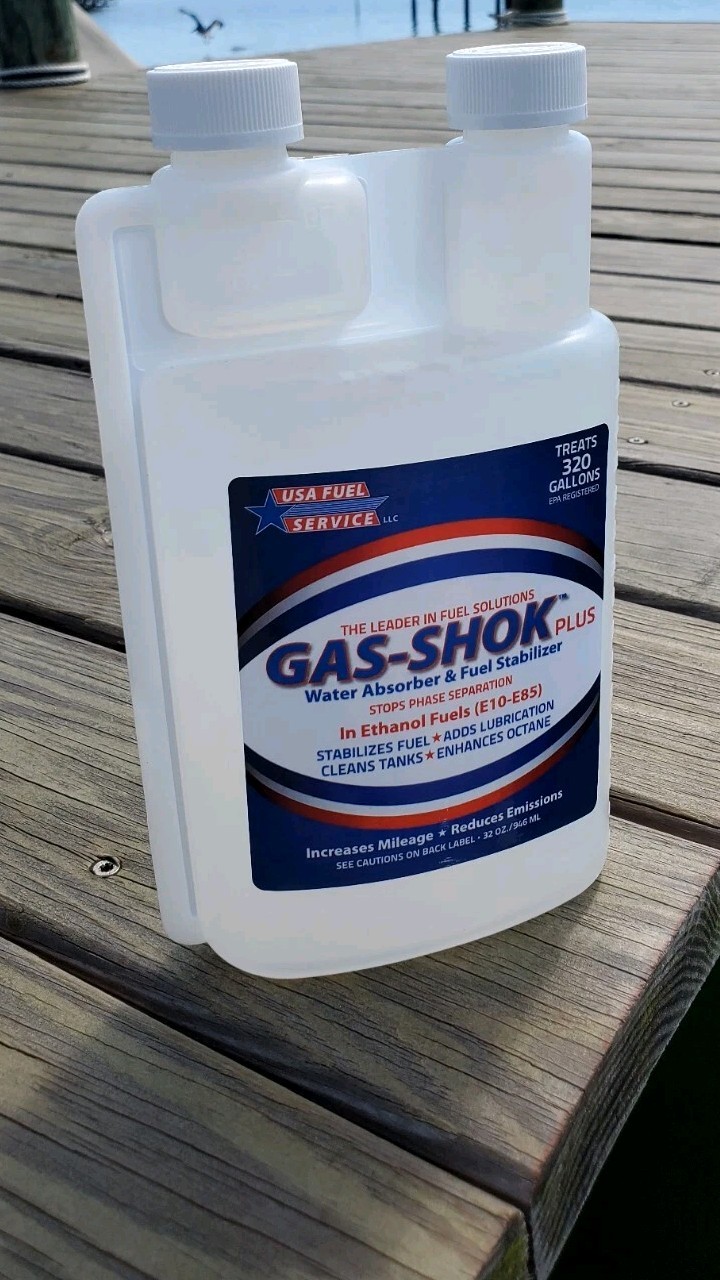 fuel treatment gas shok additive stabilizer 32oz Gas-shock plus Priority SHIP