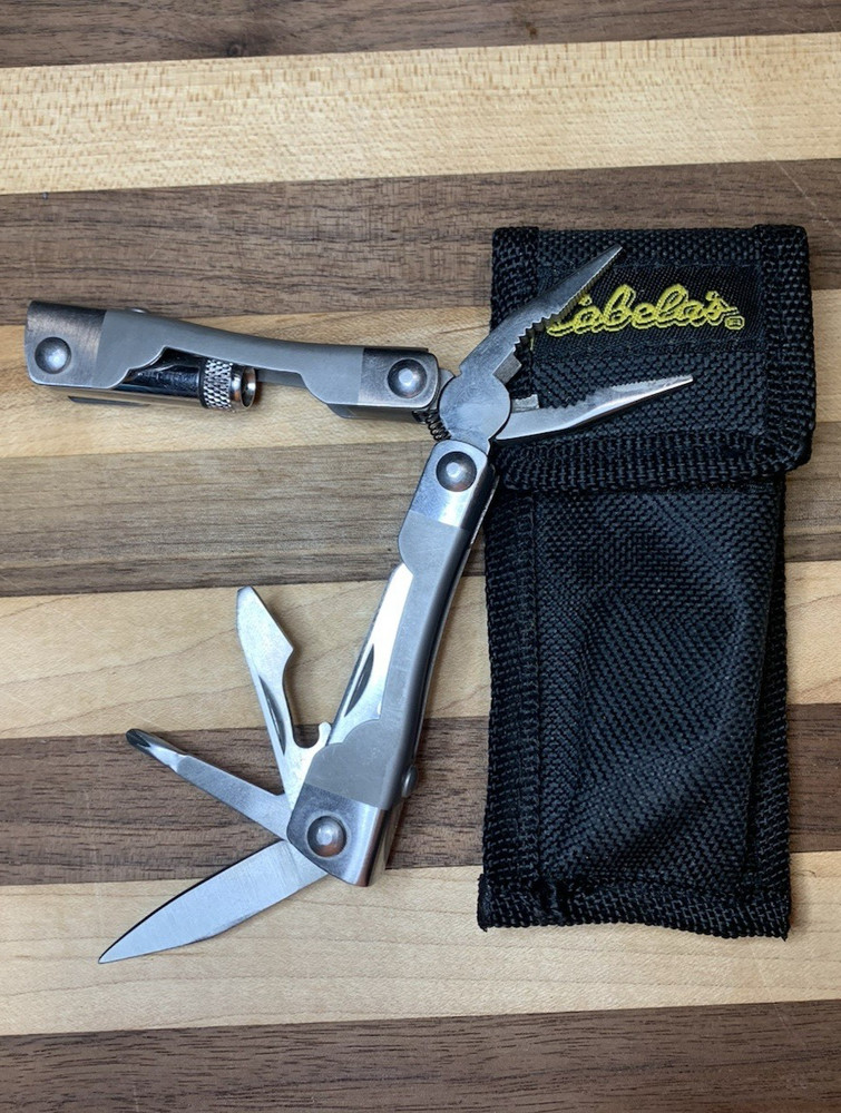 5 Function Mini Multi-Tool Cabela's Sheath Very Nice Knife Free Shipping