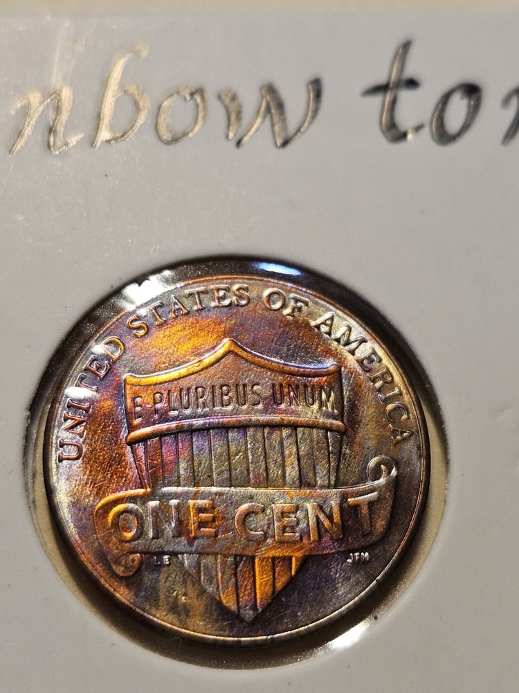 2016 D Lincoln Shield cent- Rainbow Toned- see pics