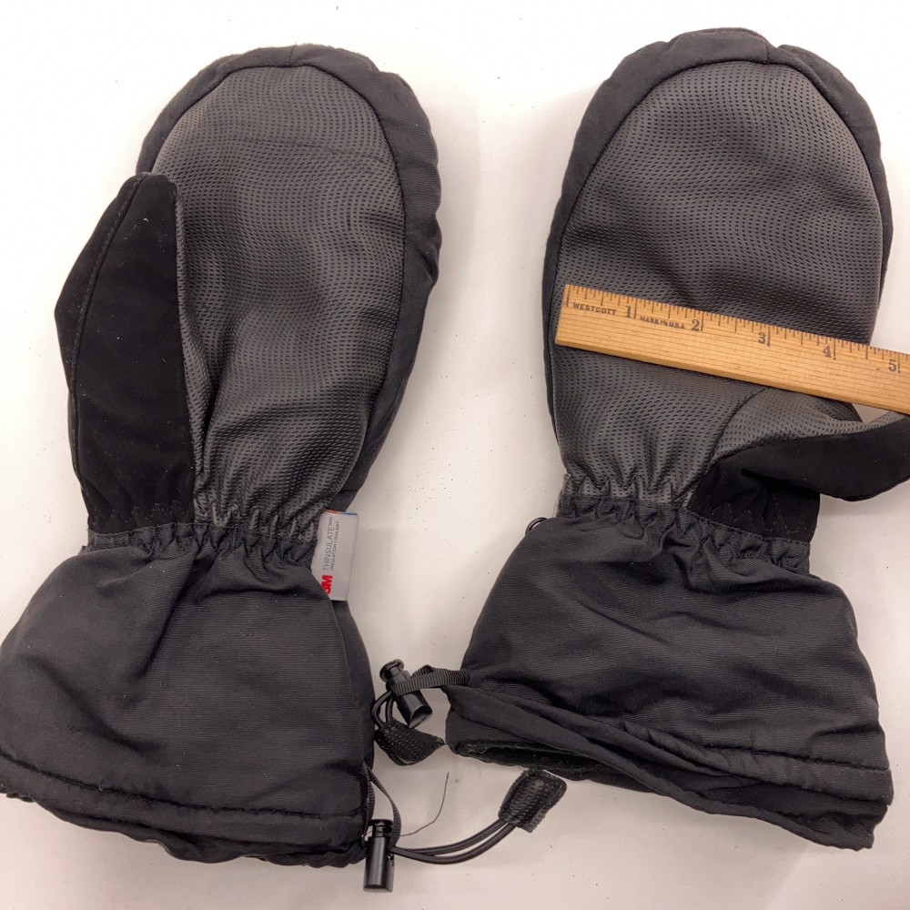 Nice Caps Men S-M Black Winter Warm Mittens