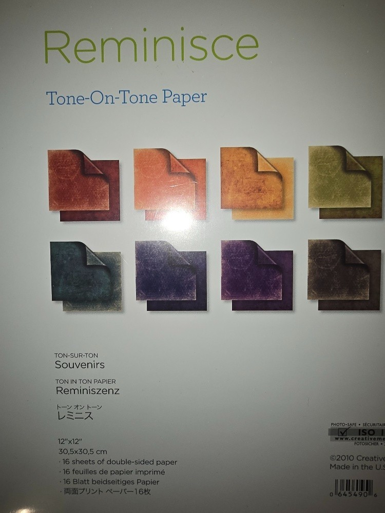 Creative Memories Paper Packs, Tone-On-Tone Paper, Designer Print Paper-Various