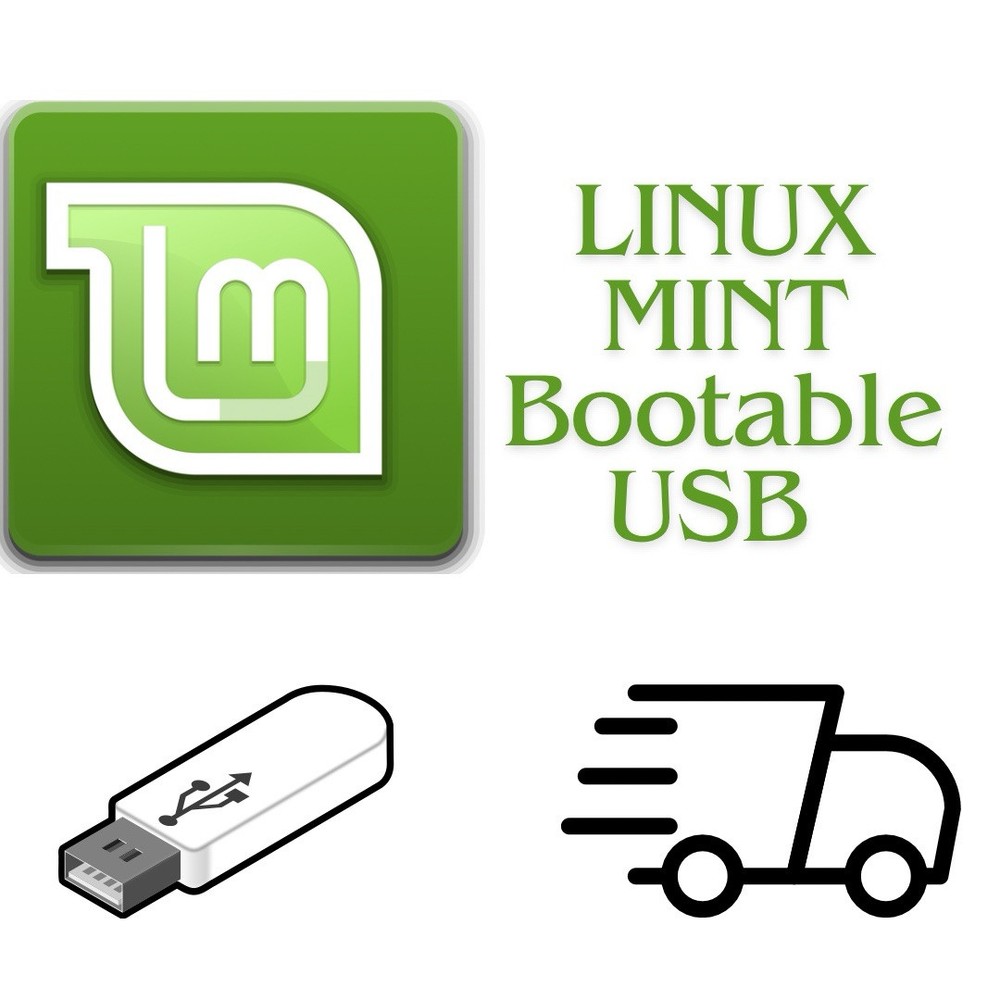 Linux Mint 22 Wilma Cinnamon Linux Bootable Live USB Flash Drive 64Bit Mint Linu