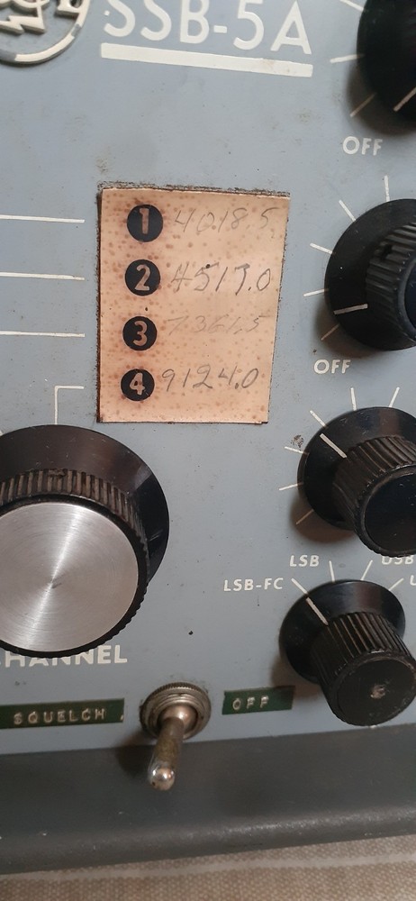 Vintage RARE RCA model SSB-5A 4-Channel 3-15MHz HF SSB Radio Transmitter 16-Tube