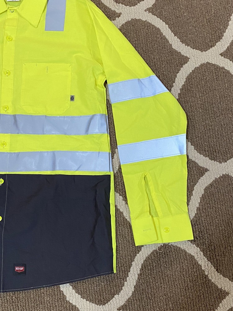 Red Kap Hi Vis Reflective Visibility Work Jacket Type R Class 3 Level 2 - Large