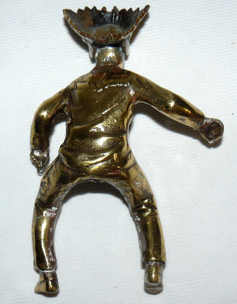 Metal Native American Chief Sitting Position