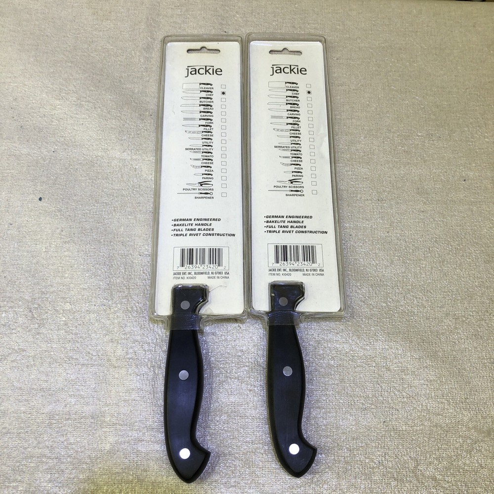 2 jackie cultery 7 1/2'' chef knifes blade