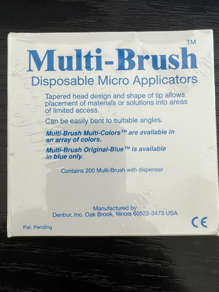 Multi-Brush MicroApplicators Teal, Small, 200/Pkg - Denbur
