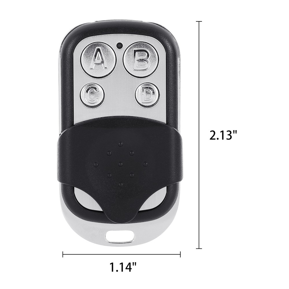 4X Universal Rolling Code Remote Control Fob Gate Garage Door Opener Key 433MHz