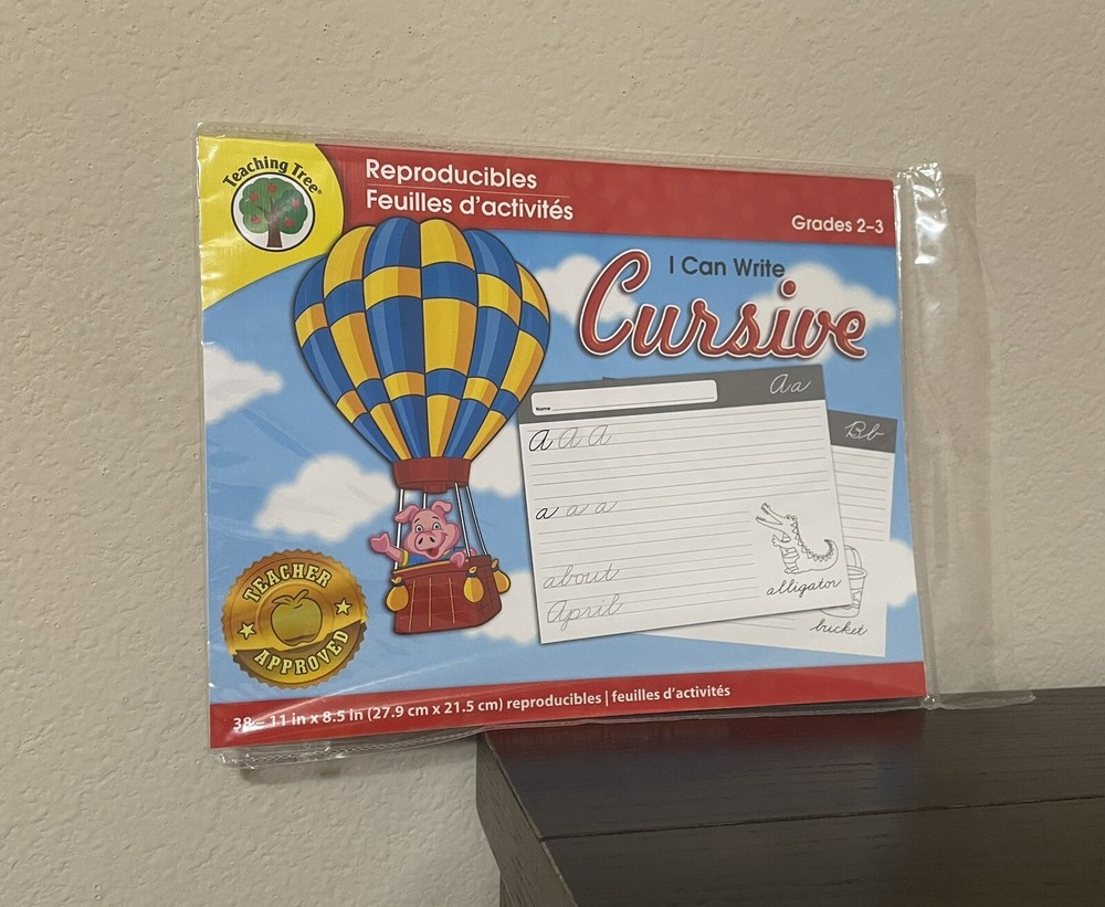 Teaching Tree I Can Write Cursive - BRAND NEW