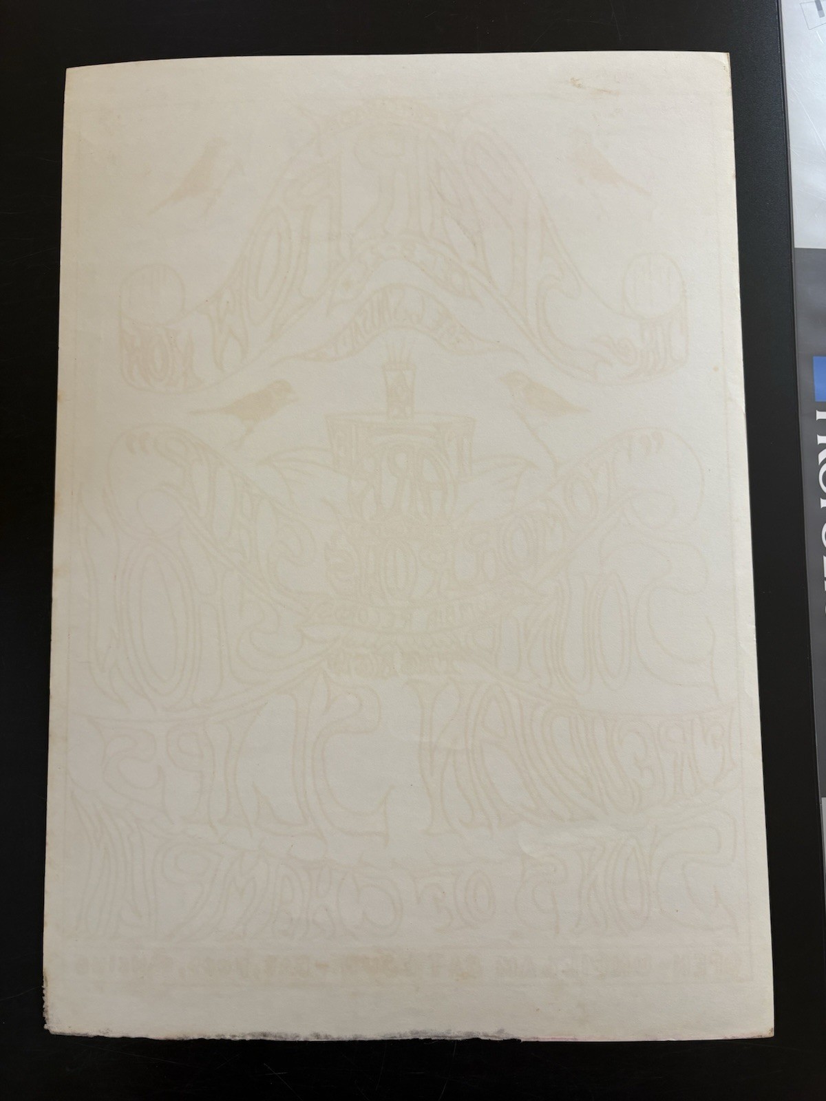 1966 Sparrow Freudian Slips Sons of Champlin The Ark Sausalito Original Poster