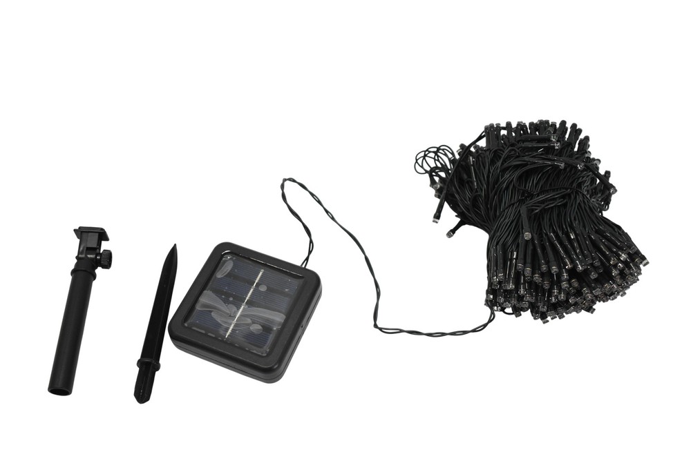 Solar Powered LED String Lights Garden Patio 300 Light Set With Solar Panel